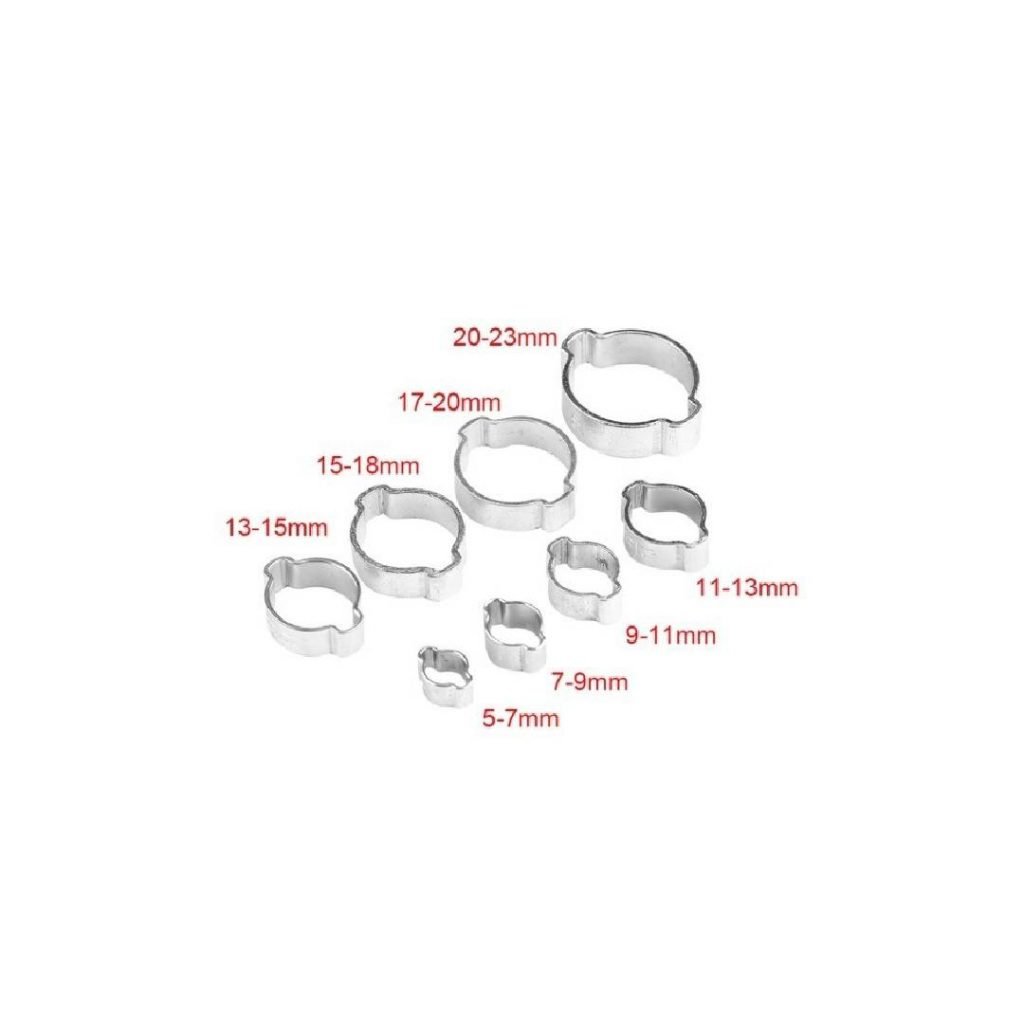 Oetiker 10100024 Zinc-Plated Steel Hose Clamp, Double Ear Clamp Id Range 15 Mm Closed 18 Mm Open Pack Of 200 - View #8