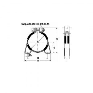 HS – Regular Duty Clamp With Single Center Adjustment