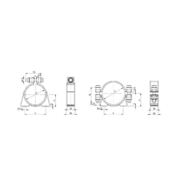 Heavy Duty Raised Console Clamp